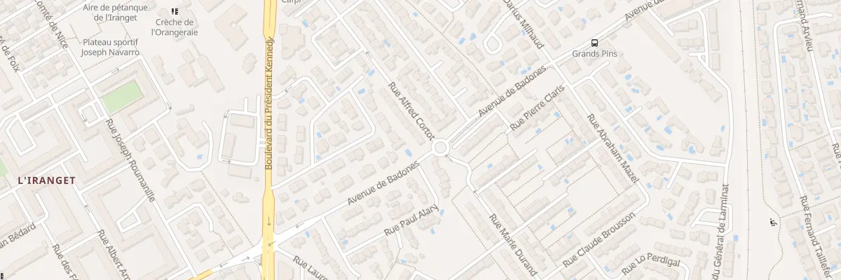 Plan du 1 Rue Alfred Cortot à Béziers