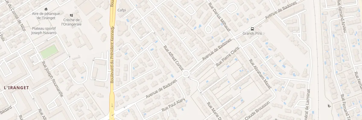 Plan du 6 Rue Alfred Cortot à Béziers