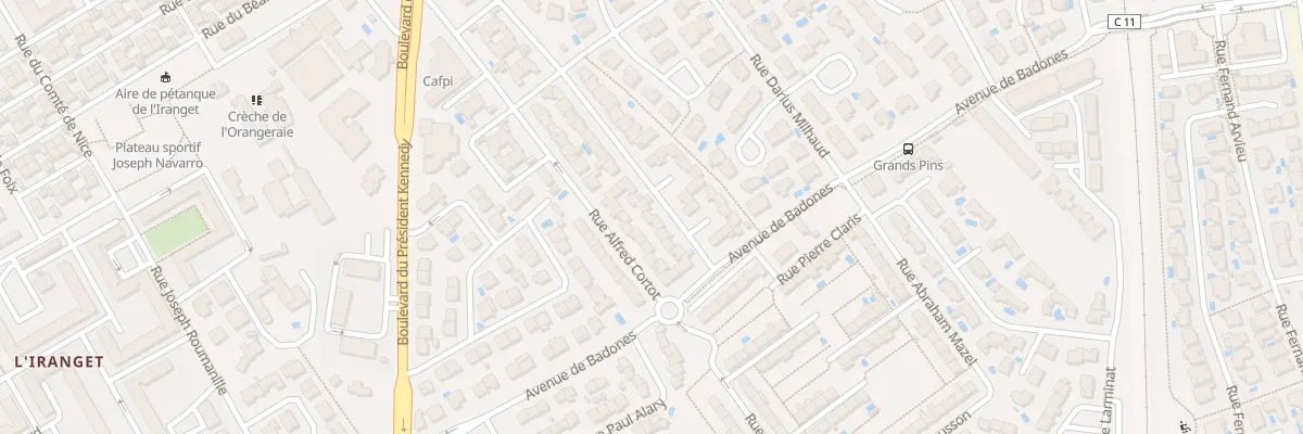 Plan du 9 Rue César Franck à Béziers