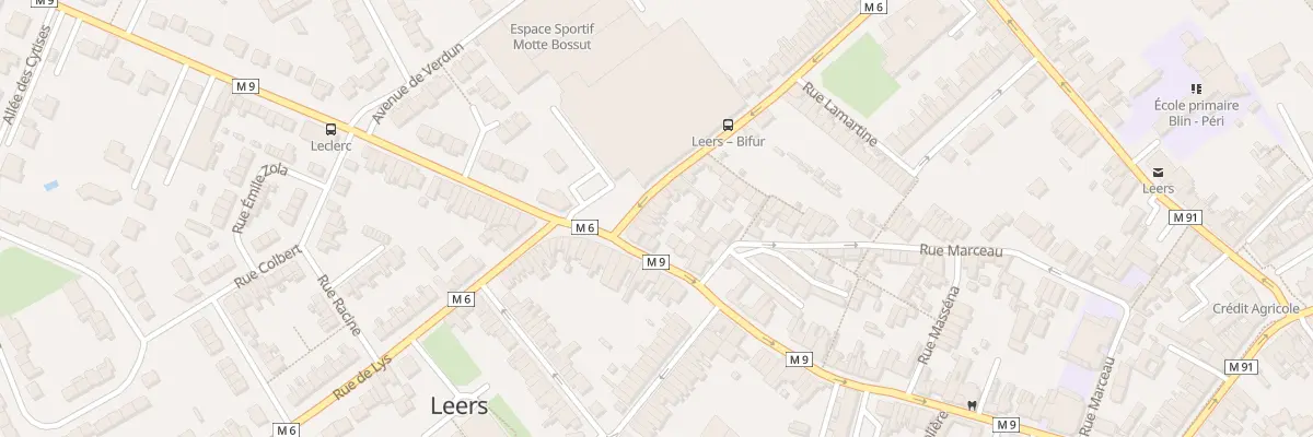 Plan du 6 Rue Victor Hugo à Leers