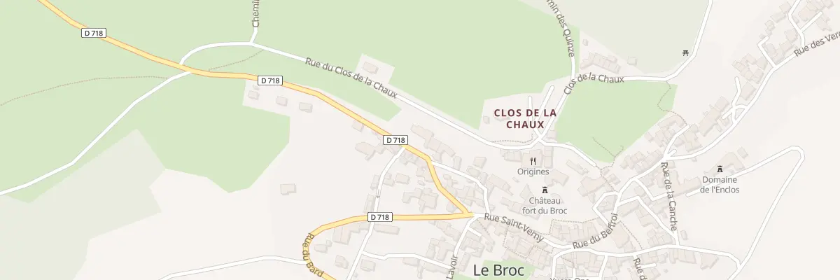 Plan du 5 Rte de Bergonne au Broc