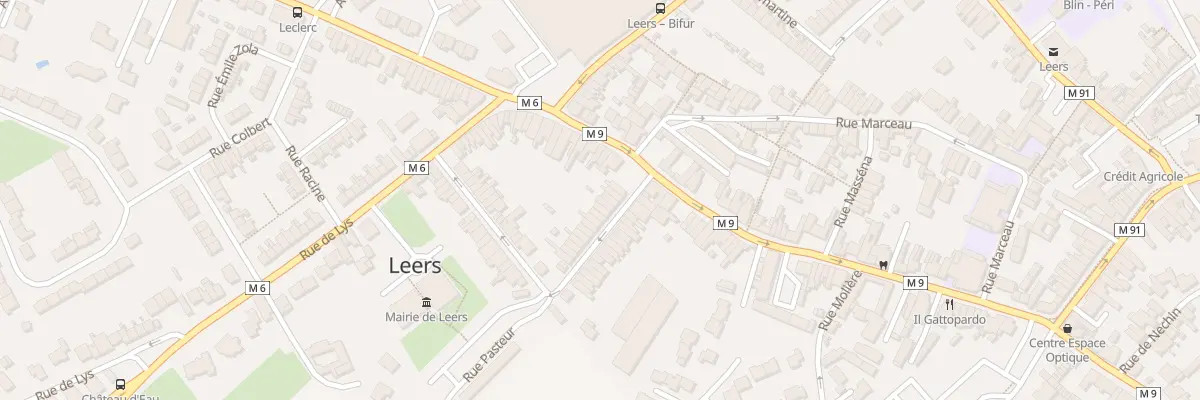 Plan du 8 Rue Pasteur à Leers