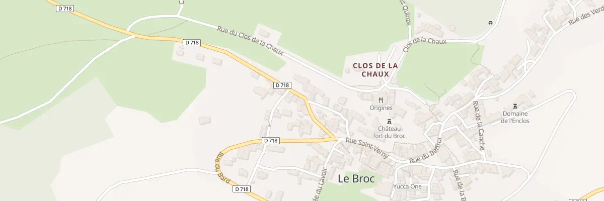 Plan du 8 Rte de Bergonne au Broc