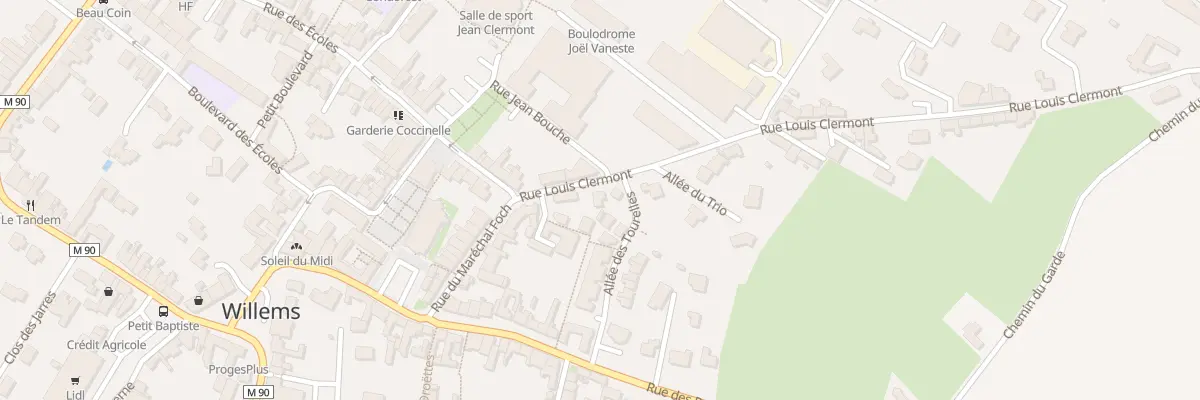 Plan du 2 Rue Louis Clermont à Willems