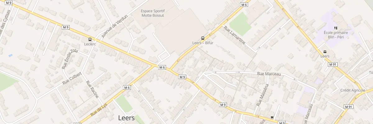 Plan du 10 Rue Victor Hugo à Leers