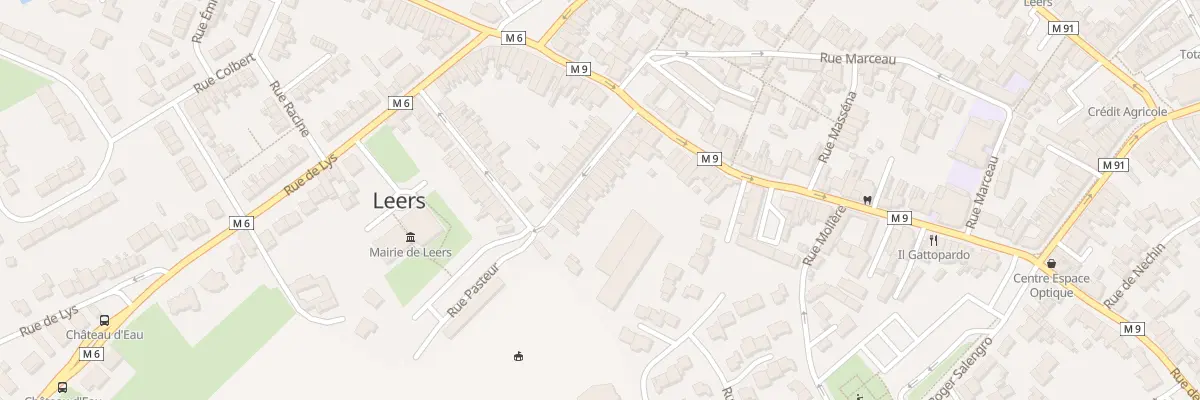 Plan du 15 Rue Pasteur à Leers