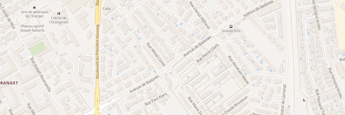 Plan du 23 Av de Badones à Béziers