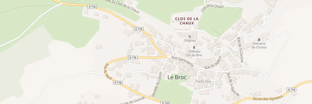 Plan du 1 Rue du Bard au Broc
