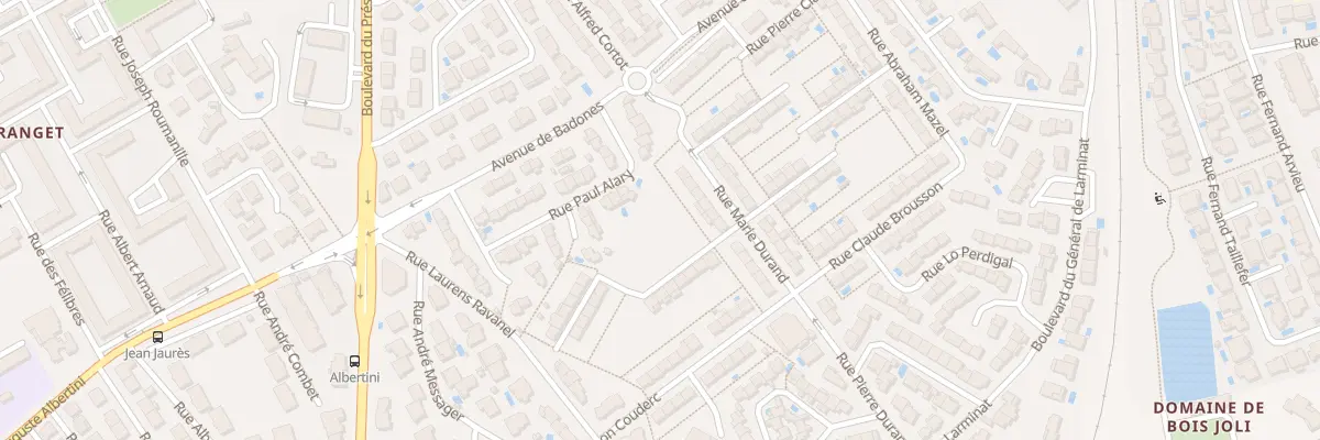 Plan du 5 Imp Catinat à Béziers