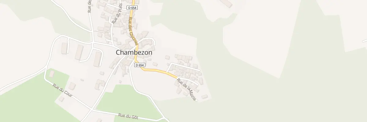 Plan du 5 Rue des Pigeonniers à Chambezon