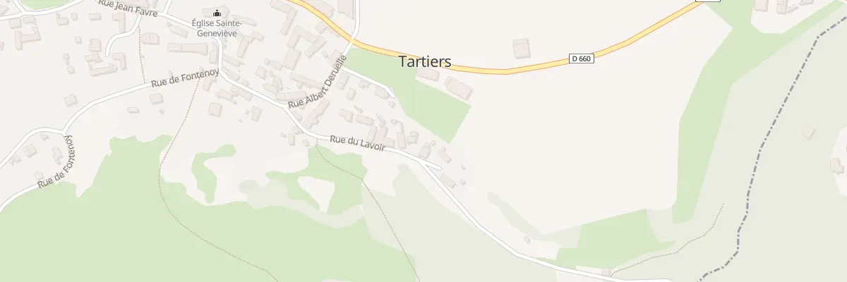 Plan du 6 Rue du Lavoir à Tartiers