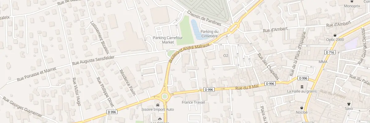 Plan du 3 Bd André Malraux à Issoire