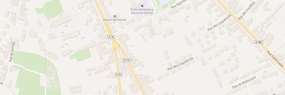 Plan du 9 Rue de Niergnies à Cambrai