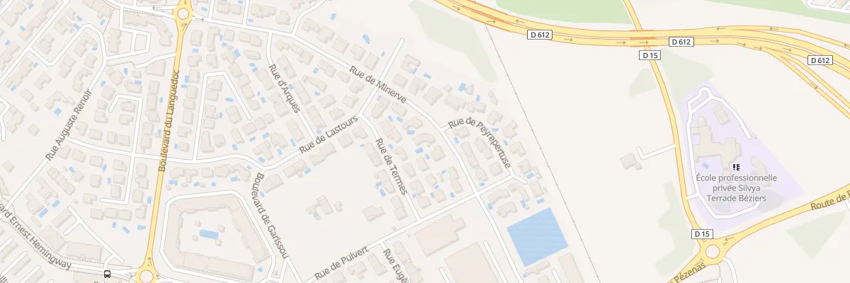 Plan du 330 Rue de Minerve à Béziers