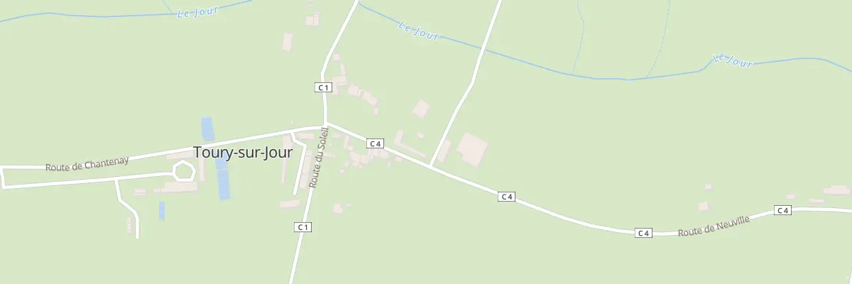 Plan du 5 Rte de Neuville à Toury-sur-Jour