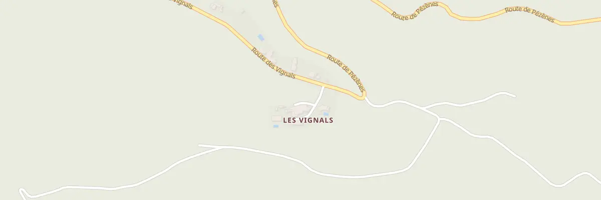 Plan du 1 Rue des Frênes à Pézènes-les-Mines