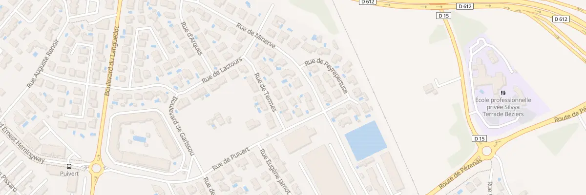 Plan du 374 Rue de Minerve à Béziers