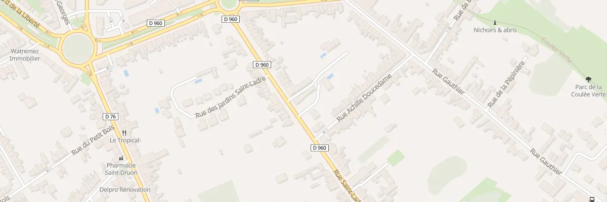 Plan du 43 Rue Saint-ladre à Cambrai