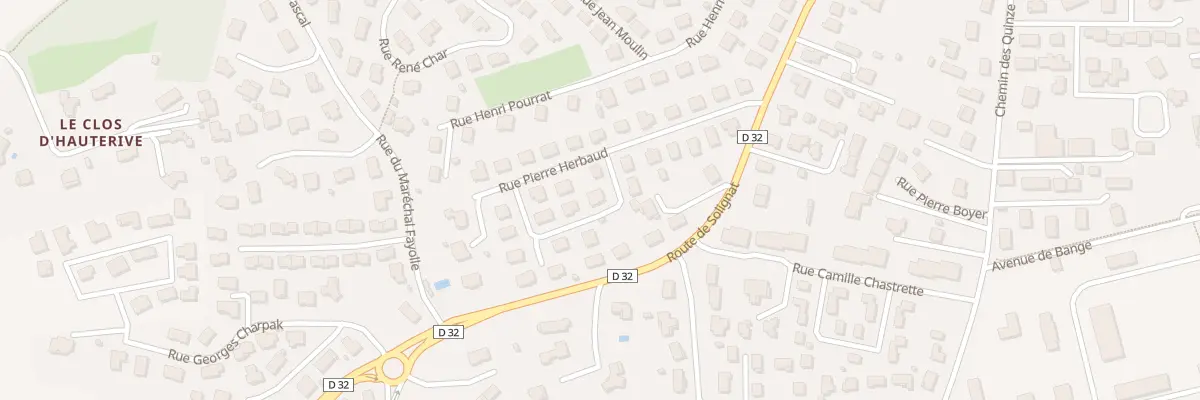 Plan du 9010 Rue Pierre Herbaud à Issoire