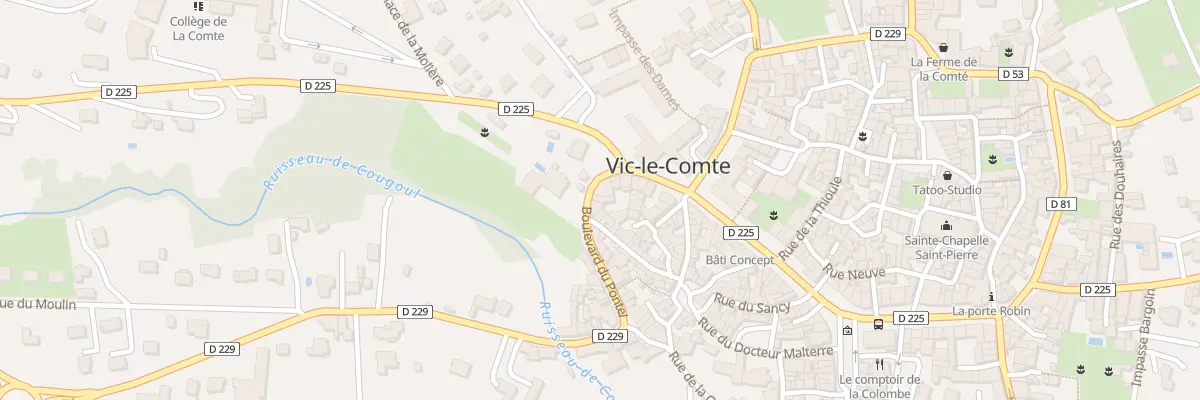 Plan du 45 Bd du Pontel à Vic-le-Comte