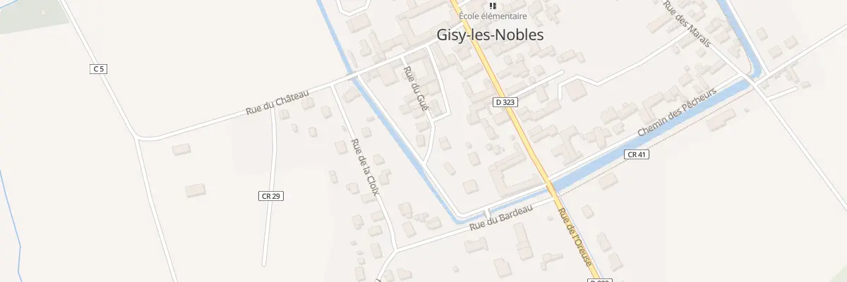 Plan du 8B Rue du Gue à Gisy-les-Nobles