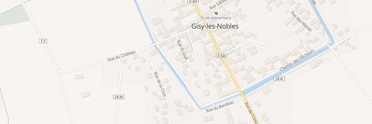 Plan du 8 Rue du Gue à Gisy-les-Nobles