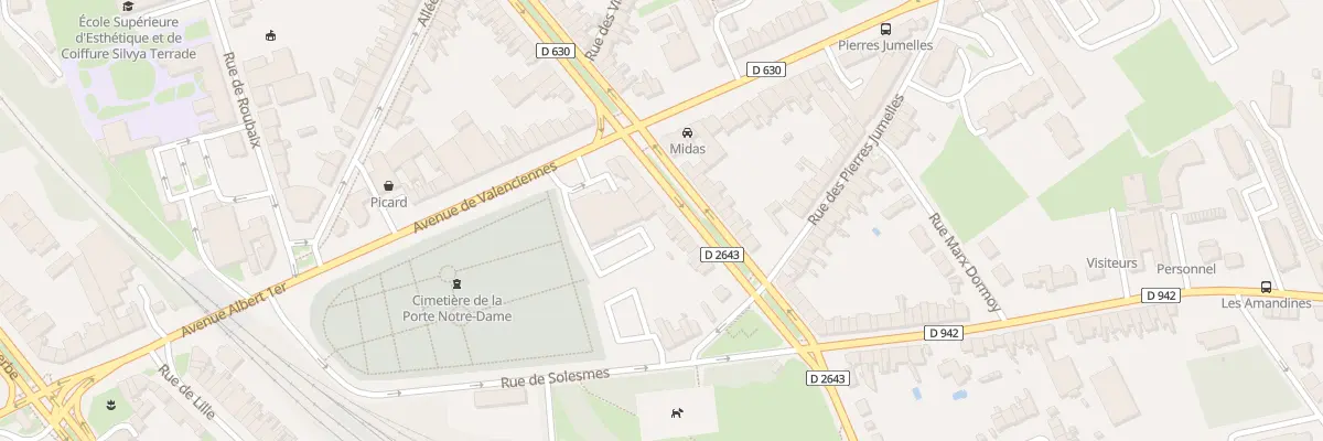 Plan du 38 Av du Quesnoy à Cambrai