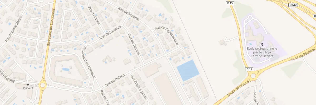 Plan du 404 Rue de Minerve à Béziers