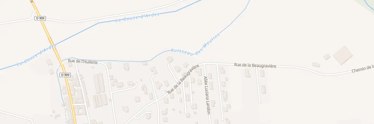 Plan du 25 Rue de la Beaugravière à Saint-Germain-Lembron