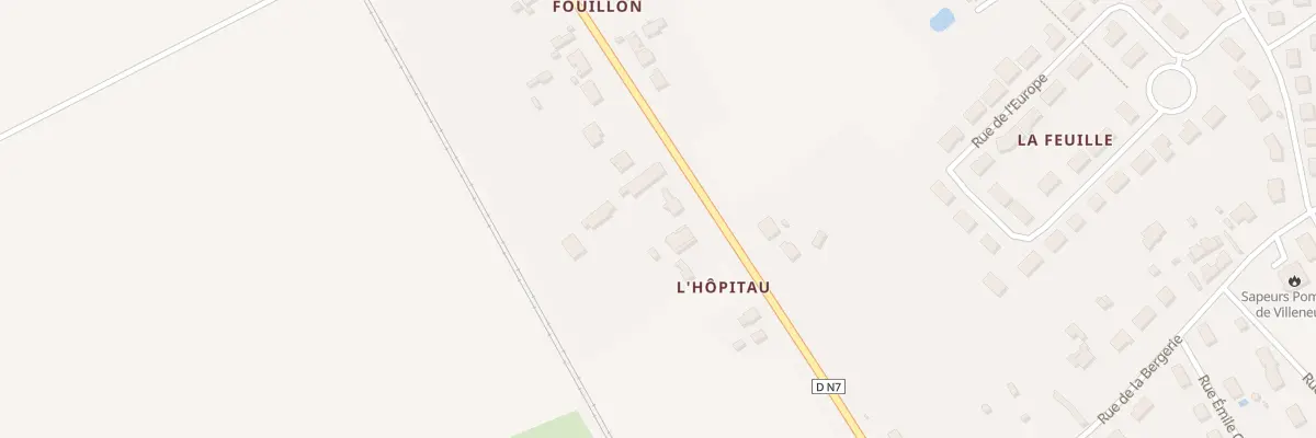 Plan du 96 Rte de Paris à Villeneuve-sur-Allier