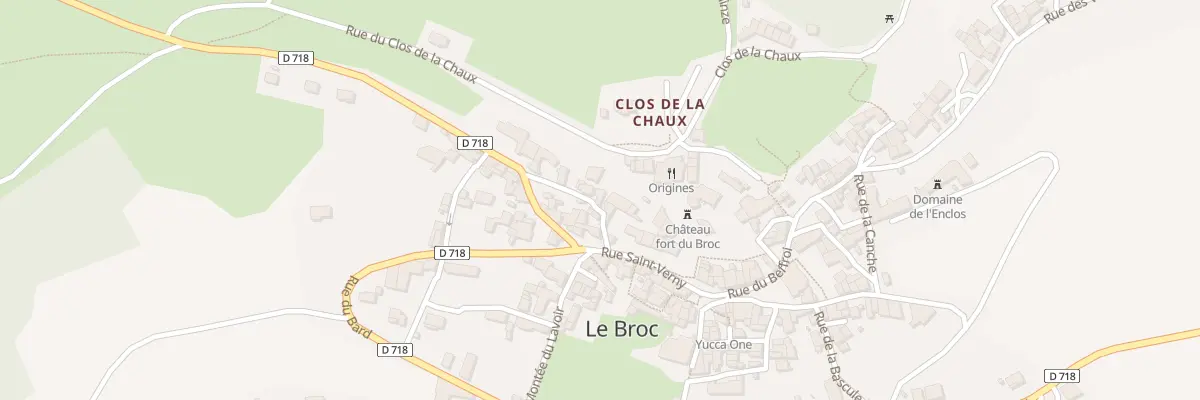 Plan du 2 Rue des Roches au Broc