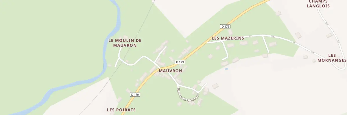 Plan du 15 Rte de Mauvron à Poiseux