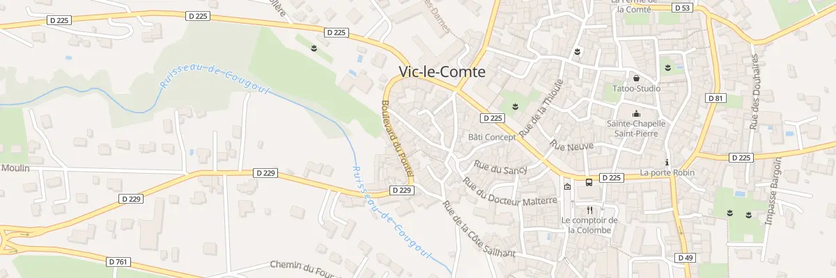 Plan du 50 Rue des Nobles à Vic-le-Comte