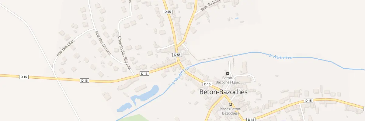 Plan du 16 Rue du Pont de l’Aubetin à Beton-Bazoches