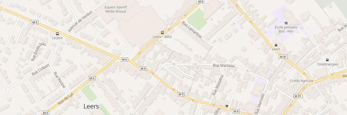 Plan du 42 Rue Marceau à Leers