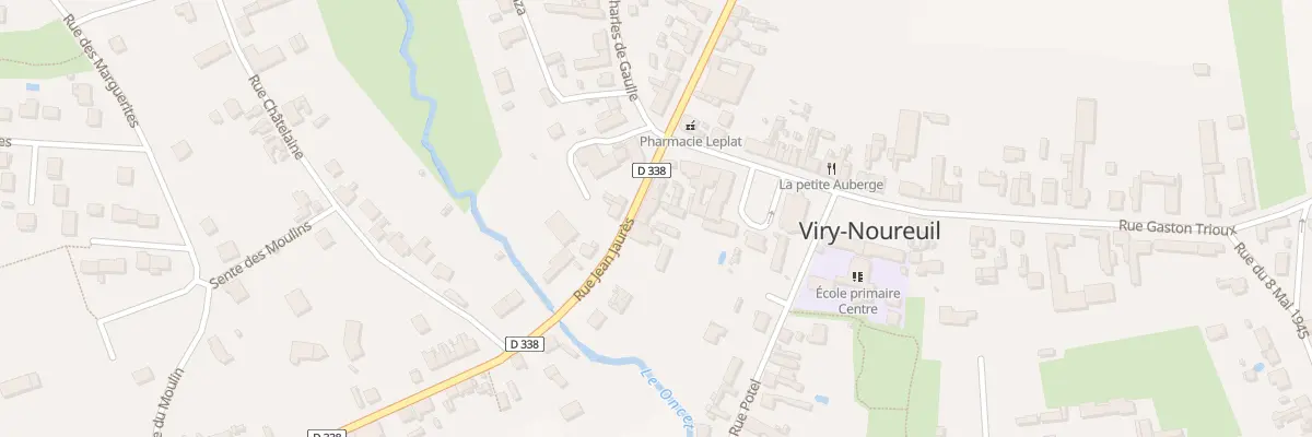 Plan du 7 Rue Jean Jaurès à Viry-Noureuil