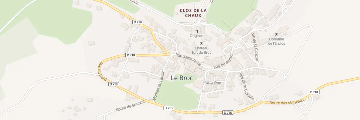 Plan du 14 Rue St Verny au Broc