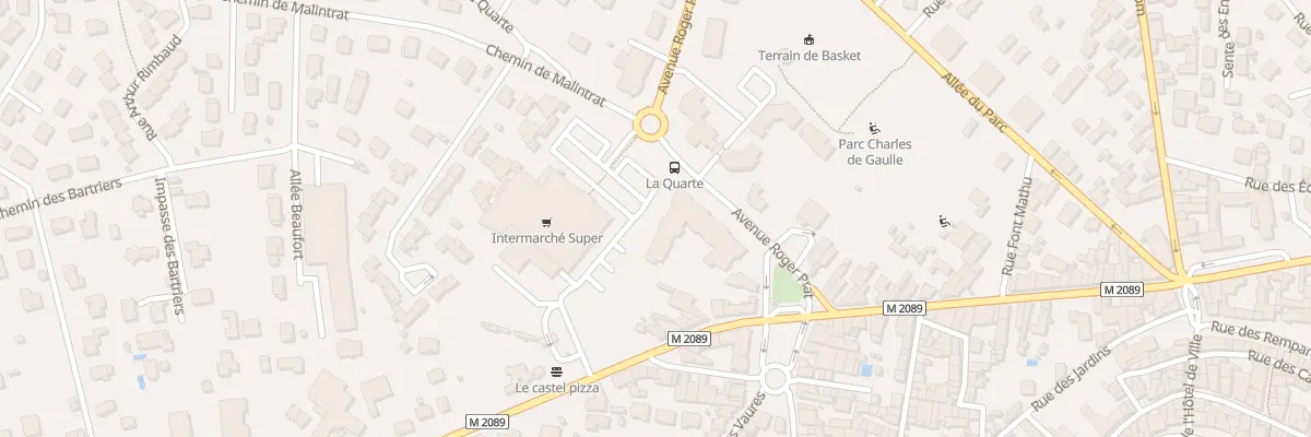Plan du 1D Av Roger Prat à Pont-du-Château