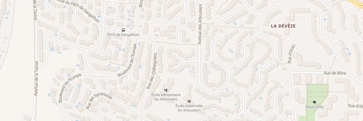 Plan du 12 Av des Arbousiers à Béziers