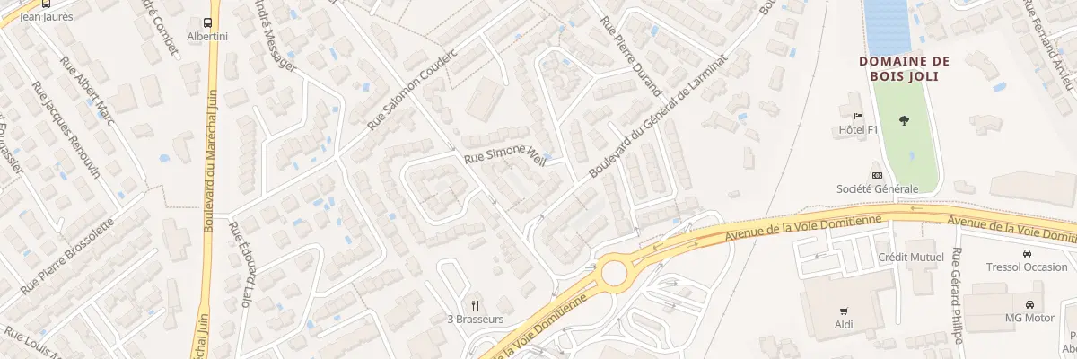 Plan du 12 Rue Simone Weil à Béziers