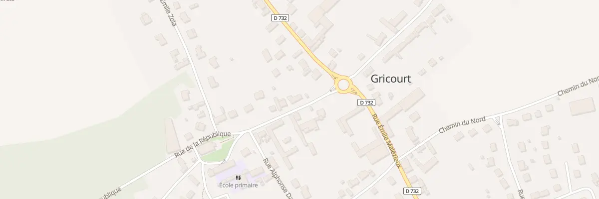 Plan du 2 Rue de la République à Gricourt
