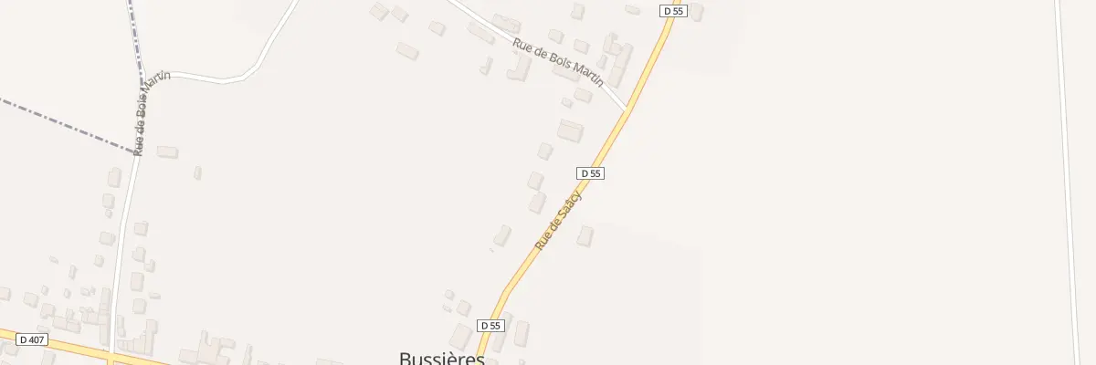 Plan du 3T Rue de Saacy à Bussières