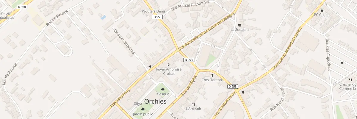 Plan du 1 Rue Jules Ferry à Orchies