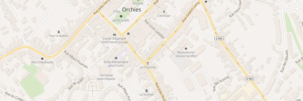 Plan du 9 Rue Gaston Leroy à Orchies