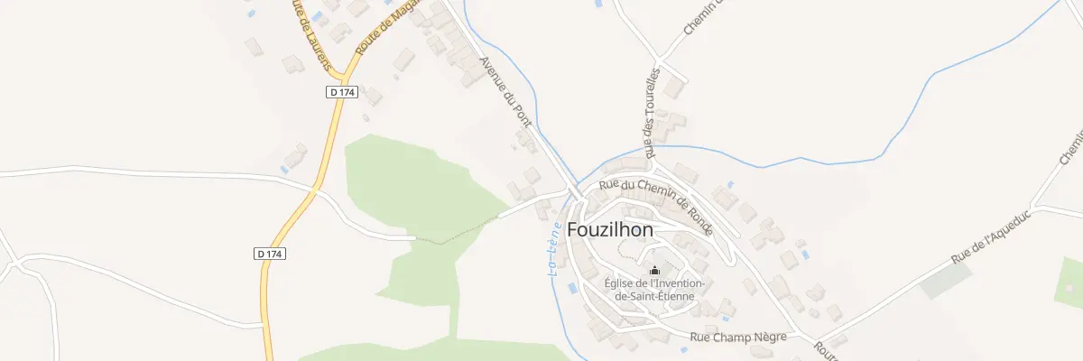 Plan du 5050 Av du Pont à Fouzilhon