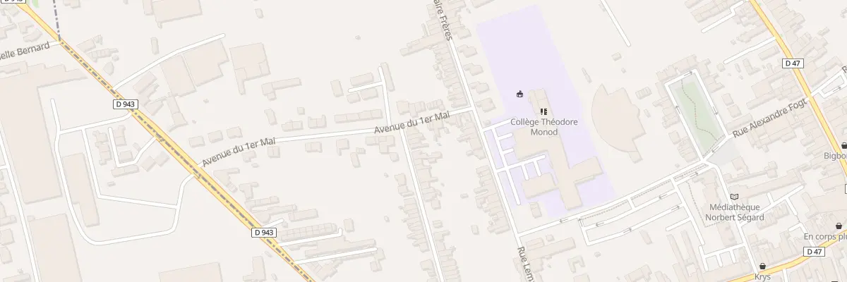 Plan du 66 Rue des Freres Martel à Aniche