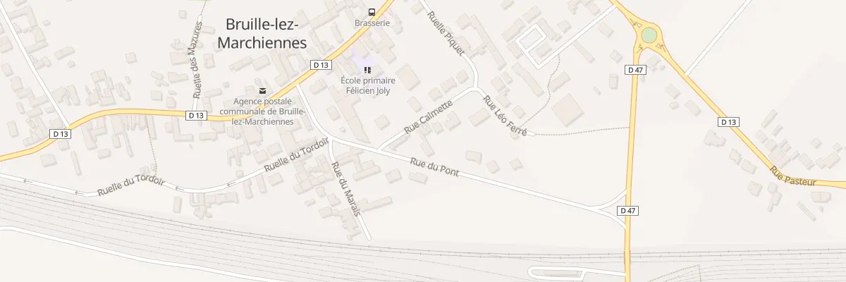 Plan du 1 Rue du Pont à Bruille-lez-Marchiennes