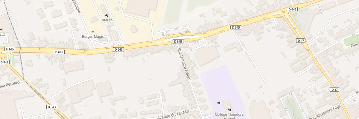 Plan du 1 Rue des Freres Fache à Aniche