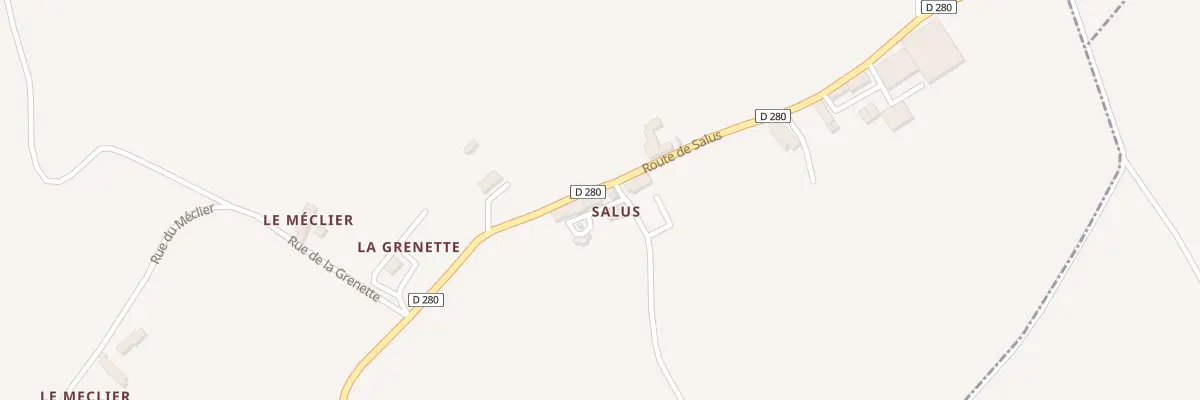 Plan du 22 Rte de Salus à Bransat