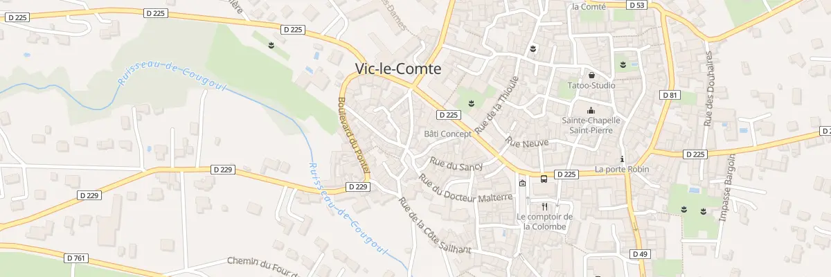 Plan du 5506 Rue du Mont Mouchet à Vic-le-Comte